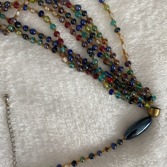 Beaded multicoloured necklace - Picture 12 of 12